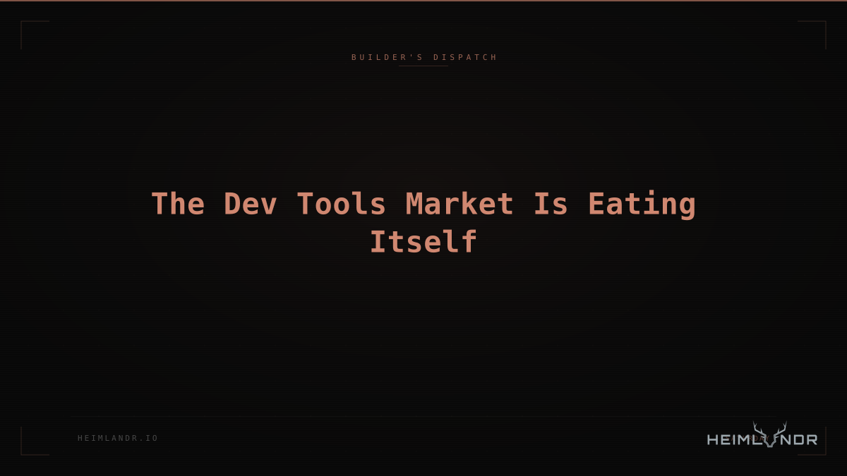 The Dev Tools Market Is Eating Itself