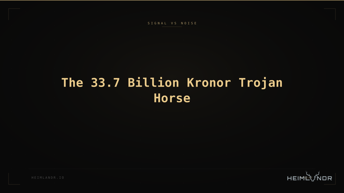 The 33.7 Billion Kronor Trojan Horse